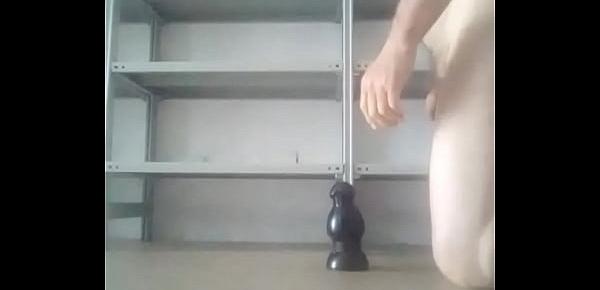  Ass gaping dildo-Enjoy and stroke your meat